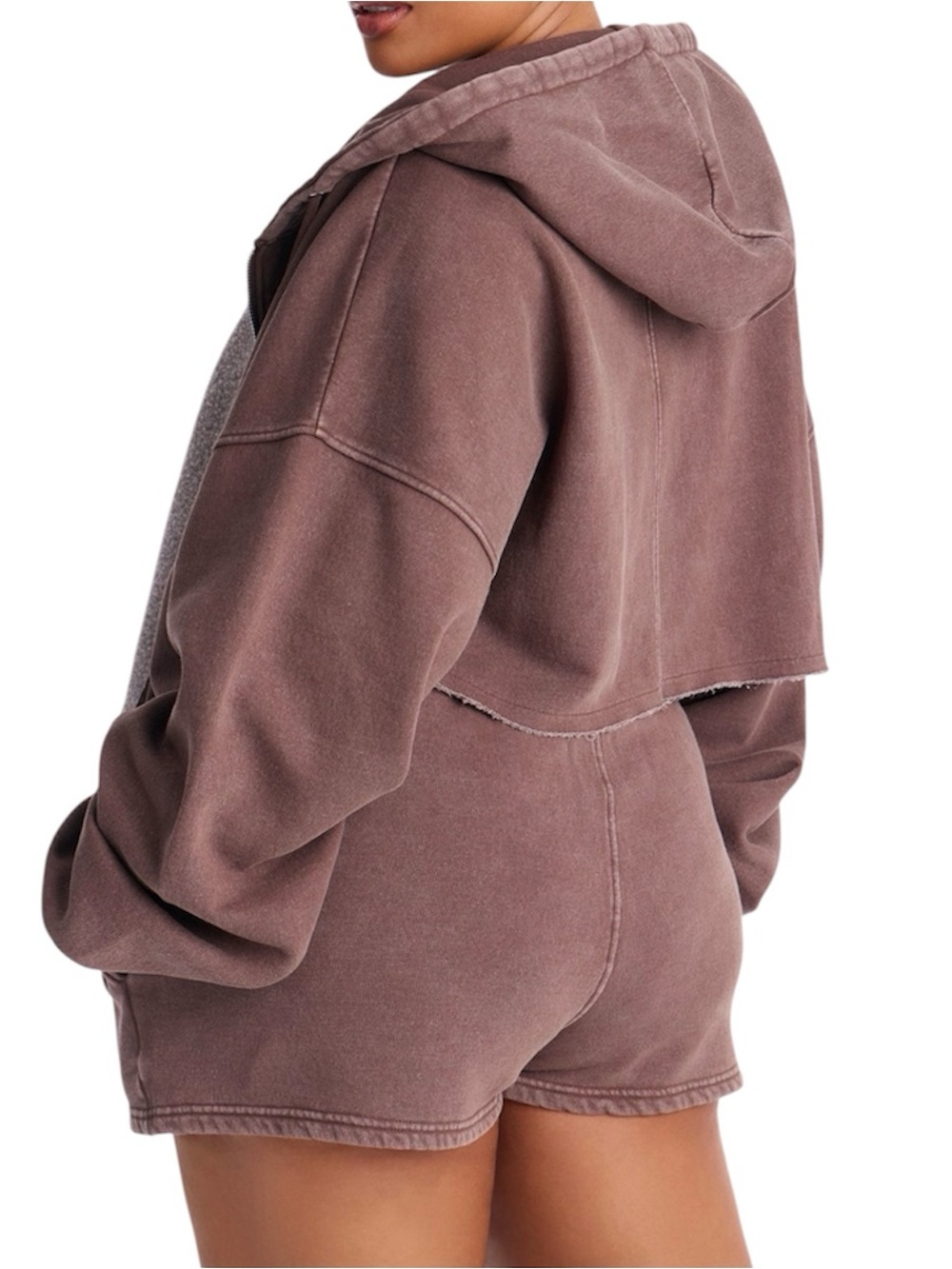 [Fashion Nova] Women’s Chocolate Washed Short Set - Picture 3 of 8